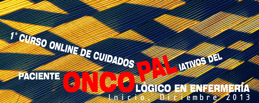 ONCOPAL: 1º Curso on-line de cuidados paliativos del paciente oncológico para Enfermería