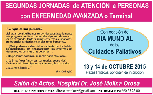 II Jornadas de Atención a Personas con Enfermedad Avanzada o Terminal en Lanzarote