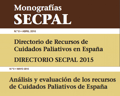 Nuevas monografías SECPAL: Directorio de Cuidados Paliativos en España (8) y “Análisis y evaluación de los recursos de Cuidados Paliativos de España” (9)
