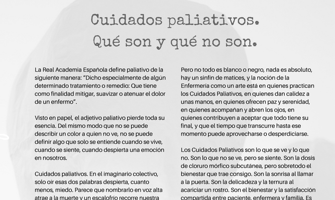 ¿Qué son y qué no son los cuidados paliativos? Nos habla de ello Ilda Mar Martín en #cuidARTE #paliativosvisibles