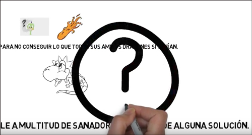 Érase una vez… La historia del dragón Peque… en #pequepaliativos. ¿Qué le pasaba para no echar fuego como todos sus amigos?