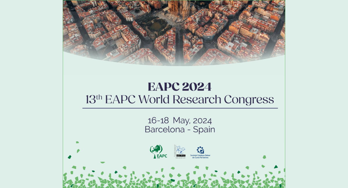 Barcelona acogerá en mayo de 2024 el 13º Congreso Mundial de Investigación de la Asociación Europea de Cuidados Paliativos