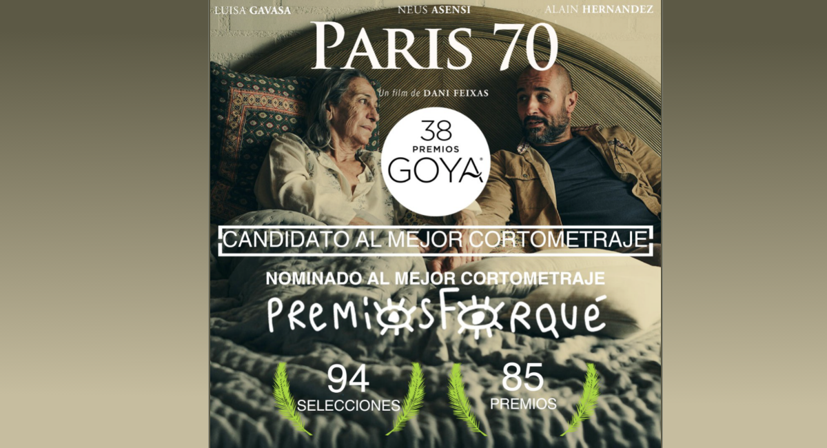 El cortometraje ‘PARÍS 70’, candidato a los Premios Goya y Forqué