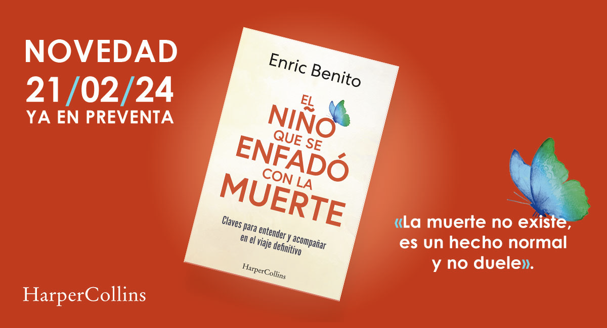 Enric Benito publica el 21 de febrero el libro ‘El niño que se enfadó con la muerte’