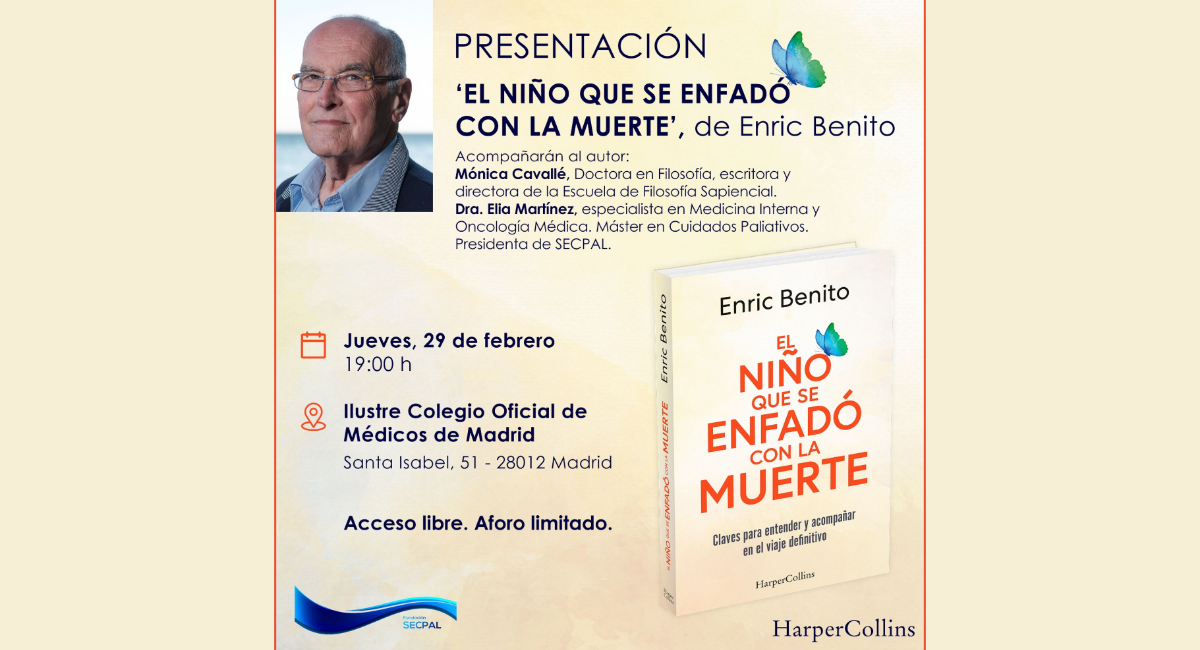 Presentación en Madrid del libro ‘El niño que se enfadó con la muerte’, de Enric Benito