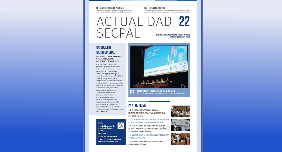 Disponible el número 22 de ‘Actualidad SECPAL’