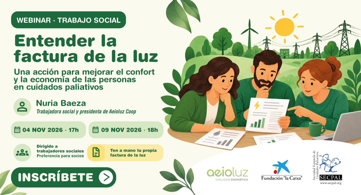 Taller práctico para aprender a interpretar la factura de la luz y mejorar el bienestar de las personas en cuidados paliativos